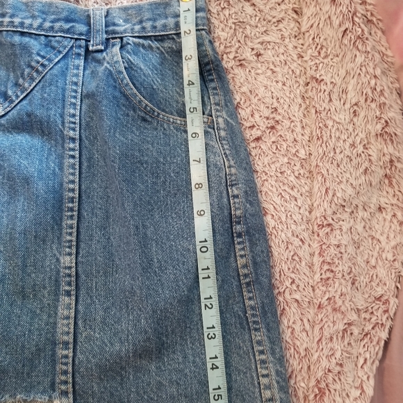 SOLD *Vintage* High Waisted Denim Skirt - Picture 4 of 6